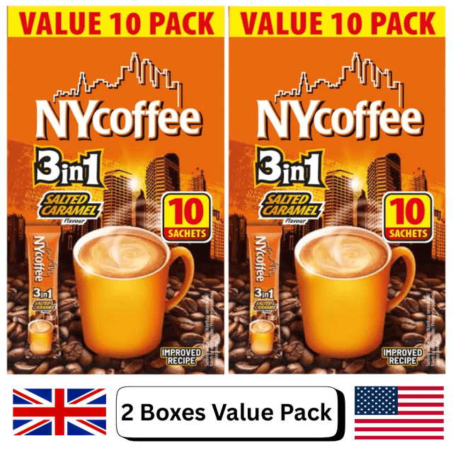 TEMU 2 X Ny Coffee Bundle Box - 20 Sachets Of Salted Caramel