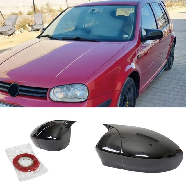 TEMU Capa de espelho para VW Golf 4 1997-2003, acessório brilhante bat