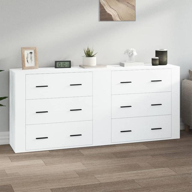 TEMU vidaXL 2x Sideboard Holzwerkstoff Kommode Beistellschrank mehrere Auswahl