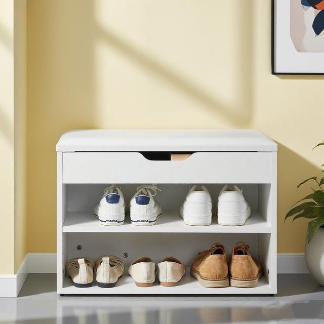 TEMU 1 pieza de Zapatero con Almacenamiento – Mueble de Zapatero de Entrada con Cómoda – de Almacenamiento de Zapateros de 2 Pisos – para Mueble de Entrada, , 60x30x44 cm, 120kg – - GTS36-X