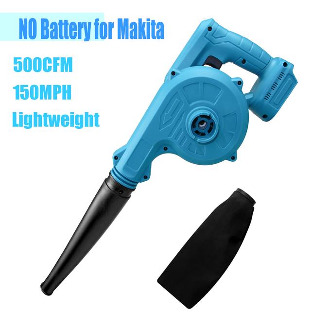 TEMU Leaf Blower Cordless Compatible With Makita Battery (no Battery), 18v Handle Electric Blower Vacuum Combo, Speed Control, Mini Leaf Blowers Lawn Care, Patio, Garages, Dust, Snow Blowing, Pet