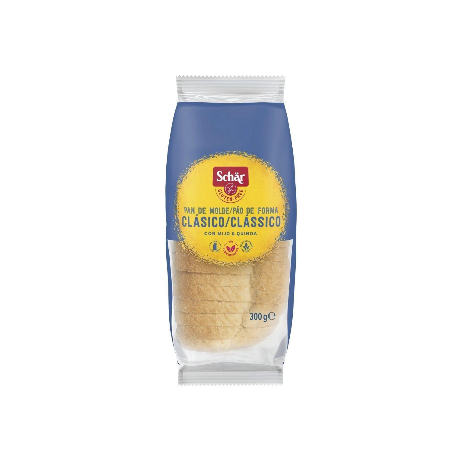 TEMU Pan de Molde Clásico 300g - 12 Unidades - Con Mijo y Quinoa - Sin Gluten - Sin Lactosa - Sin Conservantes - Schär