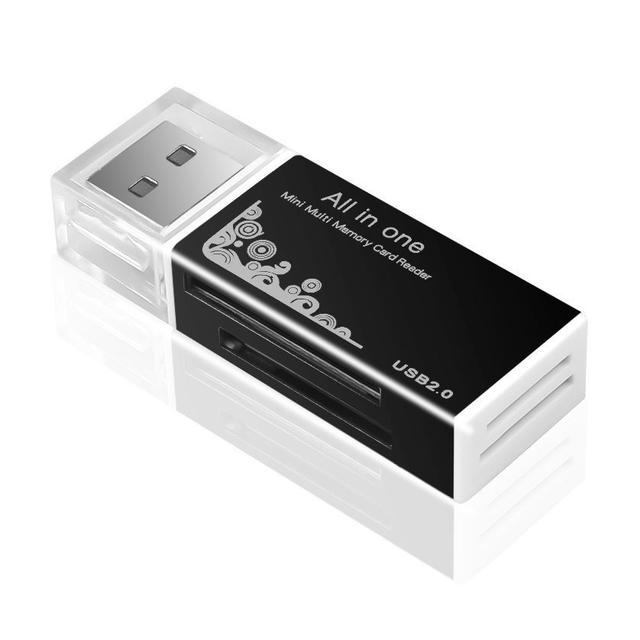 TEMU Leitor Cartões USB 2.0 - 4 - SD, Duo, M2 e Micro SD