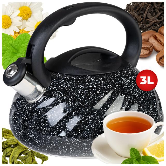 TEMU Kettle | Gas Stove Kettle | Induction Kettle | Traditional 3l Kettle | Black | | Tea Kettle | Water Kettle | Kettle | Zilner Zl-5715