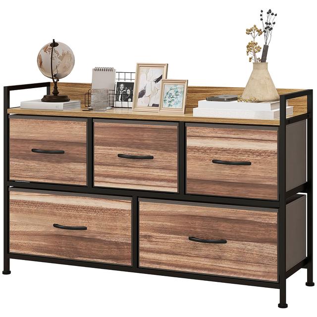 TEMU Homcom Chest Of Drawers Storage Drawers In Fabric 98 X 29