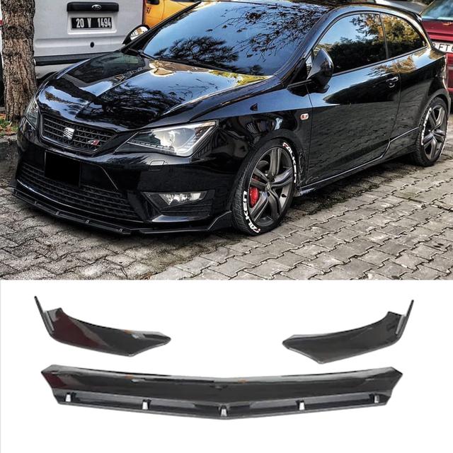 TEMU Voorbumper Lip Wrap voor Seat Leon MK3 MK3.5 5F ST FR 2013-2020 Br Model 3stks All Car Verstelbare Universele Auto Tuning Carrosserie Onderdeel Carrosserie Kit