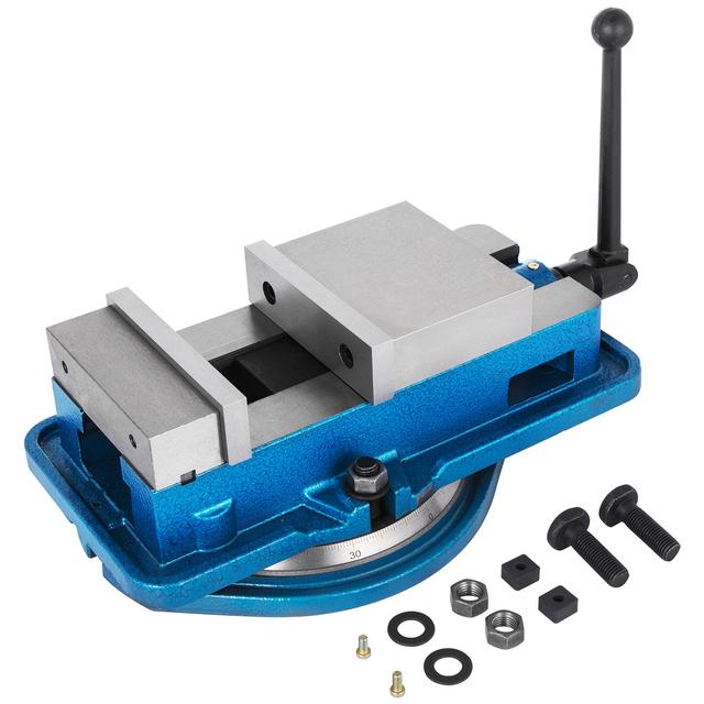 TEMU Vevor 80mm Heavy Duty Milling Vise Bench Clamp Vise Clamping Vise 3 Inch Jaw Width With 360 Degree Swiveling Base Cnc Vise