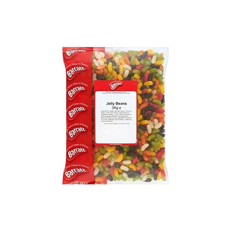TEMU Jelly Bean 3kg Bulk Bag - Traditional Jelly Bean Sweets Pick And Mix Assorted Retro Sweets