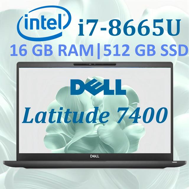 TEMU DELL 7400 14" FHD-touchscreen, Intel Core i7-8665U, 16GB RAM, 512GB SSD, Amerikaans toetsenbord, Windows 10 Pro (Refurbished)