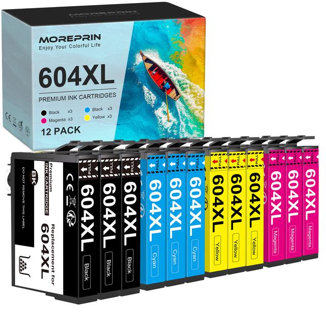 TEMU 604 Xl Printer Cartridges – Compatible 604xl Cartridges 604 Cartridges Multipack For Home Xp-3200, Xp-4200, Xp-2205, Xp-3205, Xp-4205, Xp-2200, Workforce Wf-2910, 2930, 2935, 2950 (12-pack)
