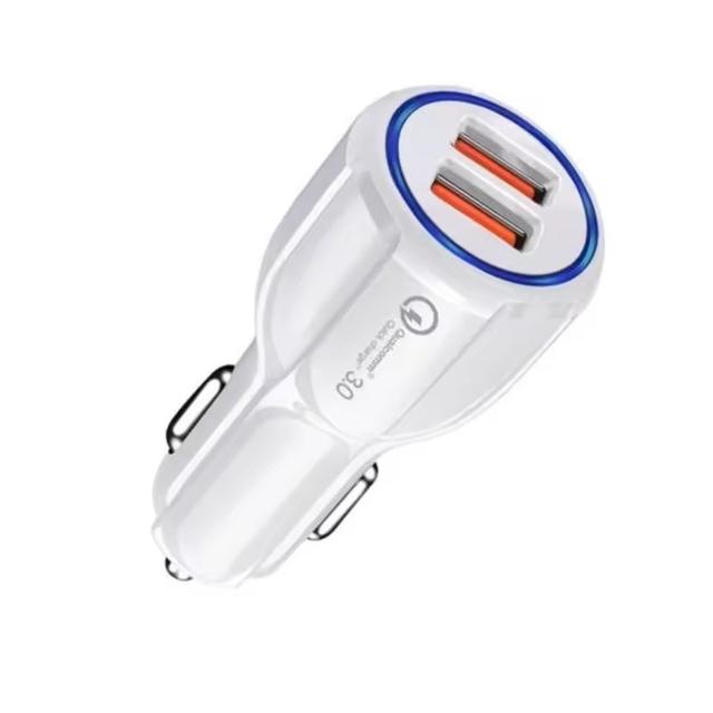 TEMU Cargador de coche USB dual QC 3.0 5V 9V 12V Carga rápida