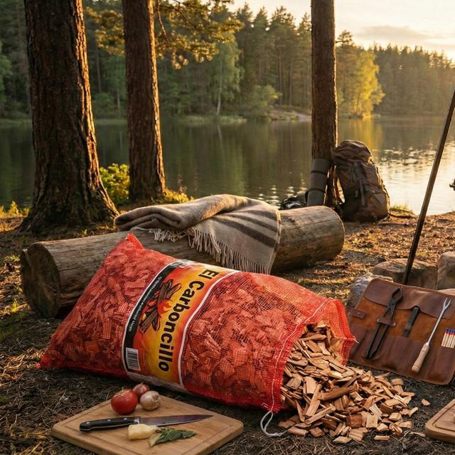 TEMU Troncos de madera secados , aproximadamente 8 kg. para secar leña para estufas de leña, estufas de parrilla y fogatas.