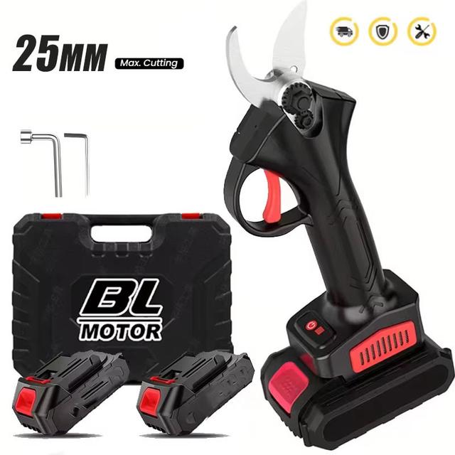 TEMU 25 mm-es vezeték nélküli metszőolló, kézi kerti olló ága, fák, fák metszéséhez, ideális ágak, növényzet, virágok és növények metszéséhez