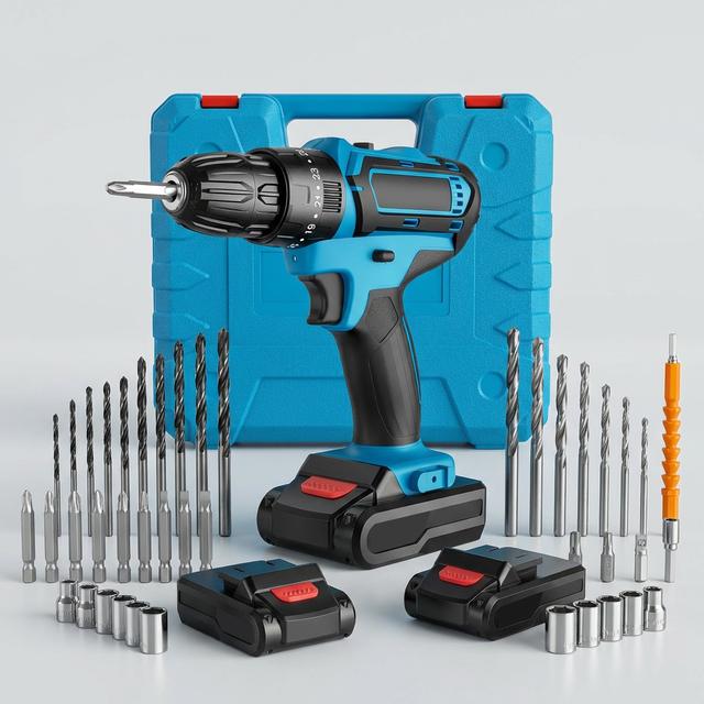 TEMU Juego de Taladro Inalámbrico - Destornillador de Velocidad de 1350Rpm, Adecuado para Bricolaje en el Hogar, de y Uso Diario, Equipado con un Kit de Herramientas Inalámbricas