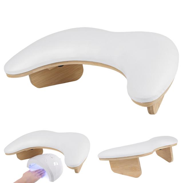 TEMU 1PC Almofada de Unhas em Formato de U, Apoio Ergonômico para Manicure com Base Ajustável e , Almofada para Unhas, Design Portátil de Suporte para Demolição, para Salões de Unhas e DIY Pessoal