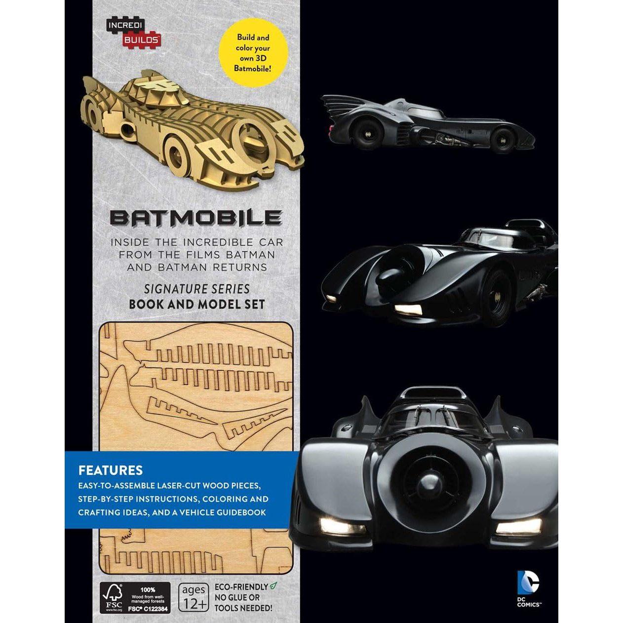 TEMU Incredibuilds: Batmobile Signature Series Book And Model Set