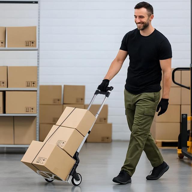 TEMU Folding Shopping Cart, Foldable Trolley, Tote Bag, 80kg Load-bearing Carrying Cart, Household Folding Luggage Cart