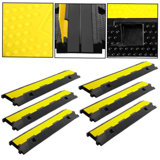 TEMU 6st Kabelbrug Slangbrug LORRY/-Kanaals Brug Kabelduit Ramp Kabelbrug Overrijver Bescherming Kabelbescherming