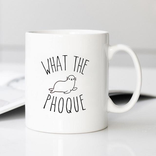 TEMU Mug WHAT THE PHOQUE