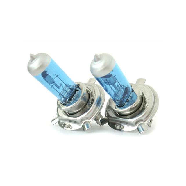 TEMU 2-piece H4 P43t 12v 60/55w Xenon Effect White Low Beam And High Beam Headlights