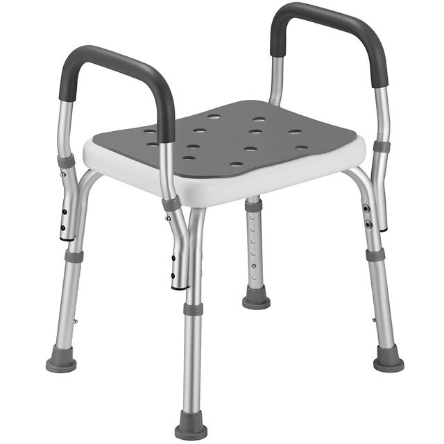 TEMU Shower Stool 6 Adjustable Non-slip Bathroom Stool Capacity 150 Kg