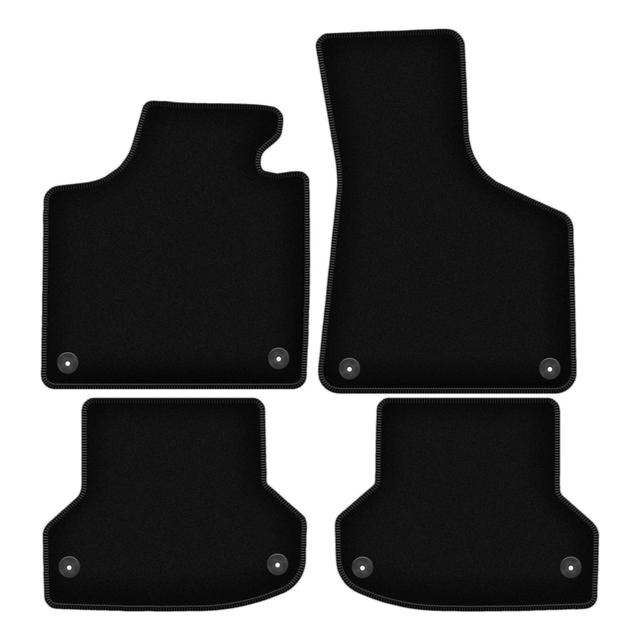 TEMU Alfombras de piso de terciopelo negro para: Audi A3 8P Hatchback, , (2003-2011)