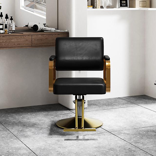 TEMU Salon Chair, Spa Chair Barber Chair 360 Degree Rolling, Hair Stylist Beauty Chairs With Hydraulic Pump Height Adjustable Ergonomic Backrest, Spa Beauty Equipment,black