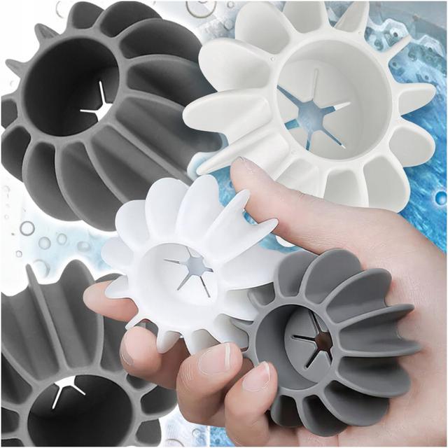 TEMU Cool For Washing, Softening, Catching Hair, 4pcs Set, Multi-use, Made Of Durable Pvc Material, Help Reduce , Facilitate Ironing, Catch Pet Hair, Human Hair And Hairballs, Ensuring .
