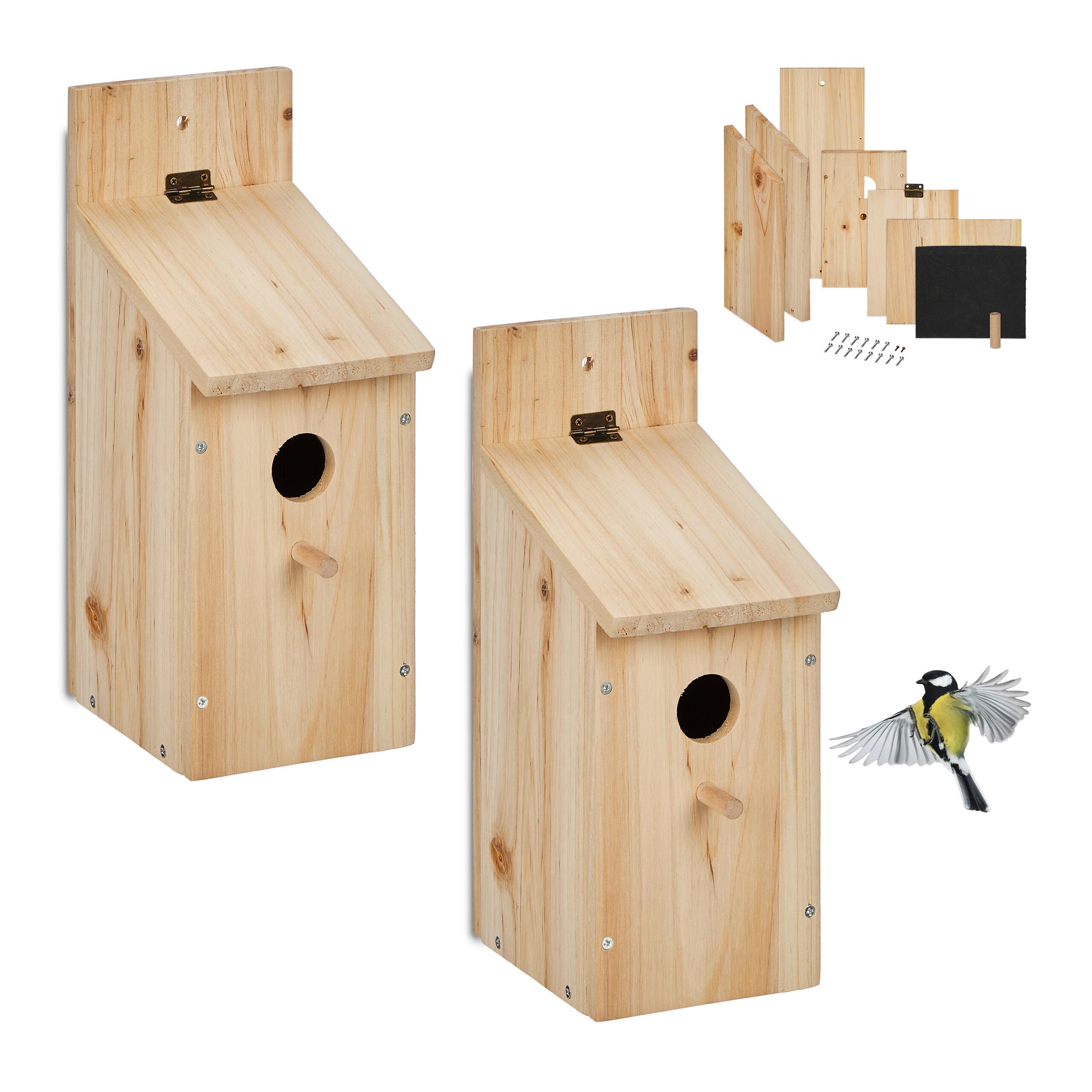 TEMU 2 X Nesting Box Kit In Natural - (w)11.5 X (h) X (d)17 Cm