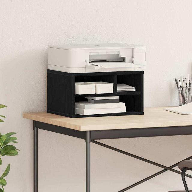 TEMU vidaXL Printerstand Bureau standaard Thuis Kantoor Stand Rechthoekige standaard Bureau Organizer Bewerkt hout standaard Kantoormeubilair Printer Plank Ruimtebesparende Stand Houten Printerstand