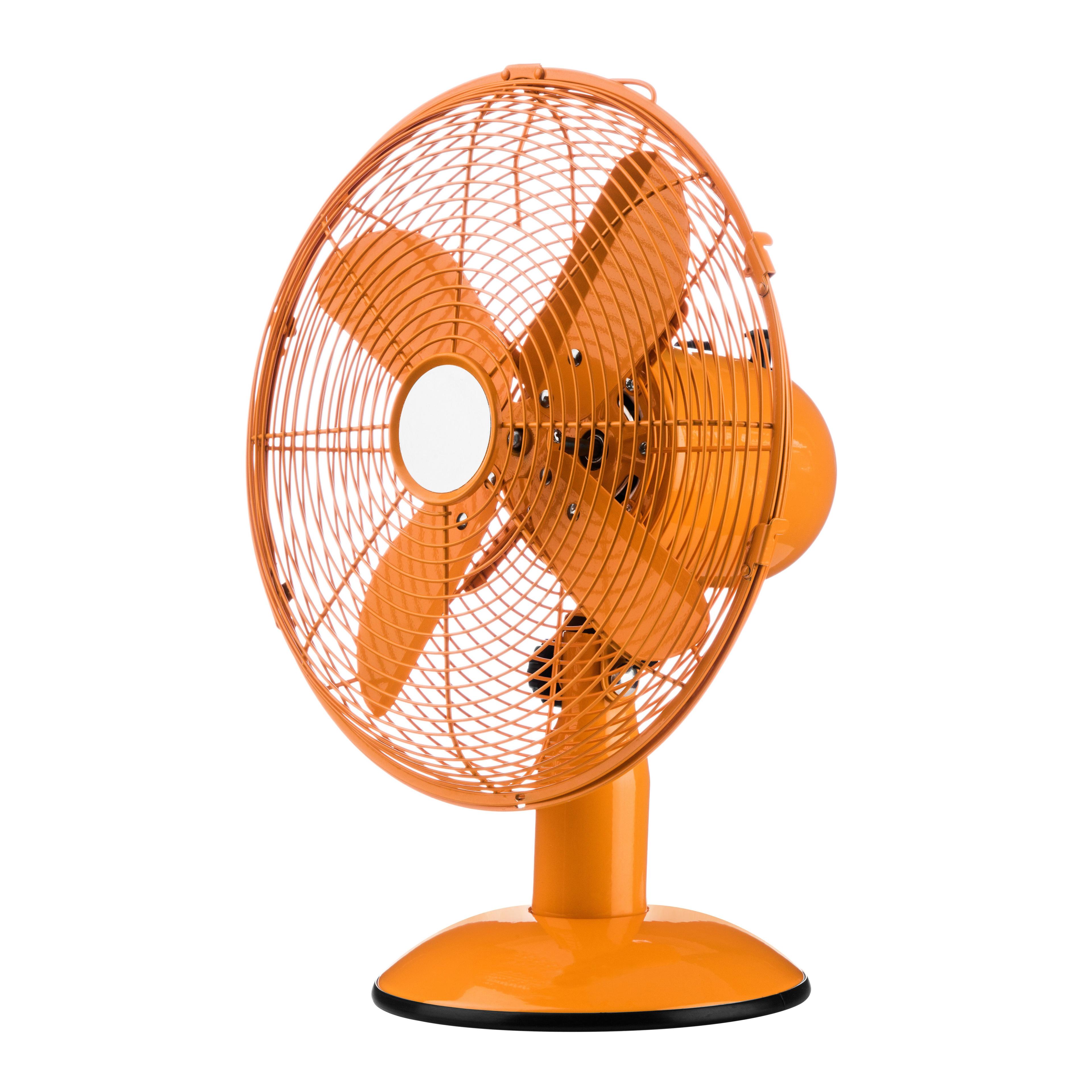 TEMU Oscillating Fan Orange Desk