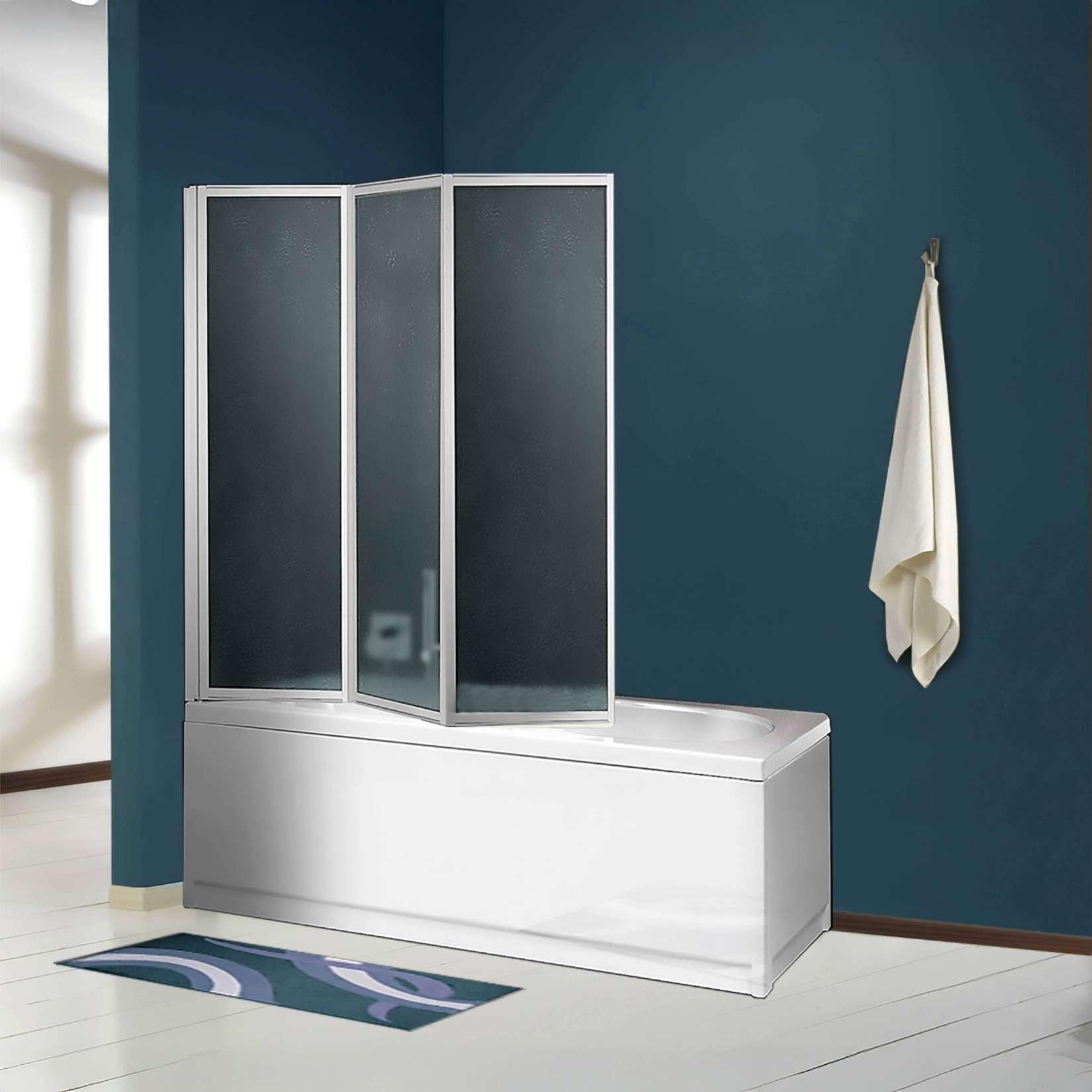 TEMU Garofalo - Folding Box 3 Doors 133-134 Cm - Over-bath Wall Unit For Bathroom - , Space-saving And