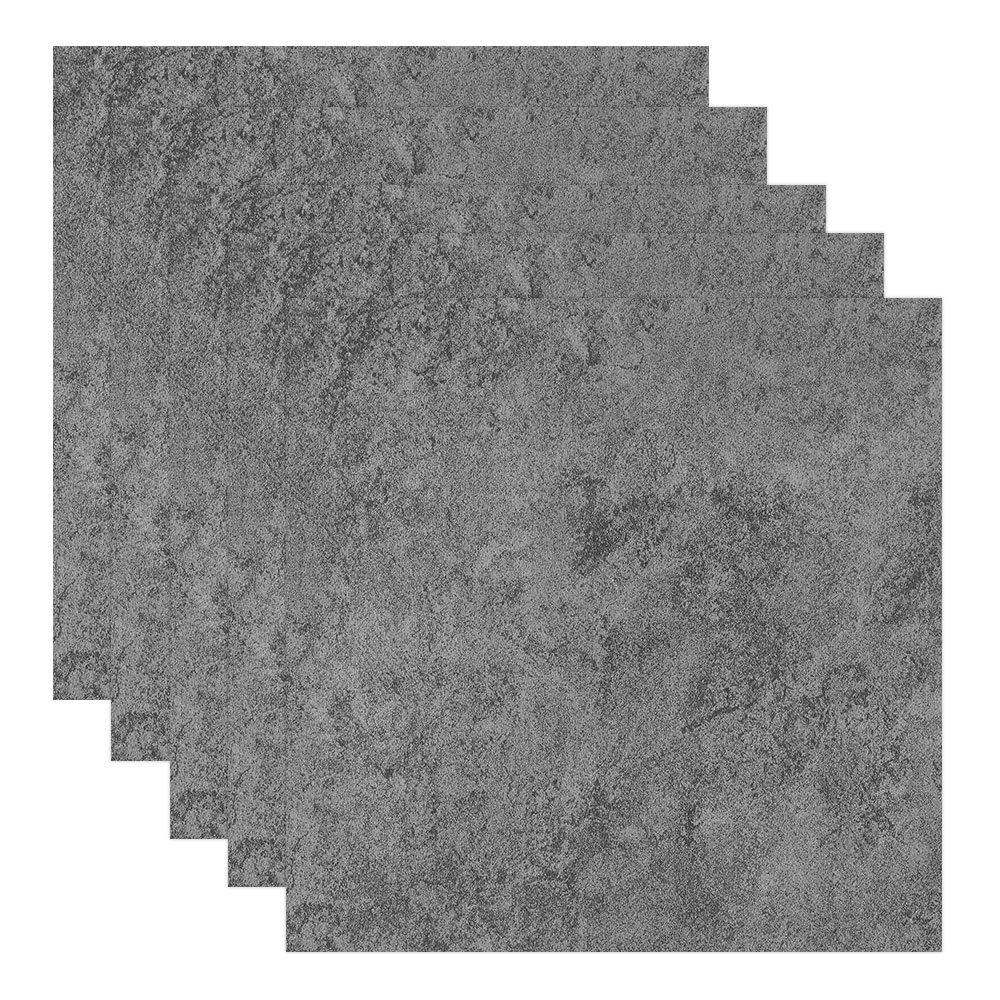 TEMU 20 Pack Pvc Marble Tiles 12"x12", Self-adhesive Non-slip Textured Grip Vinyl Flooring Floor Tiles Sticker Stick On Wall Floor Kitchen Bathroom, Peel And Stick, Easy Diy Install