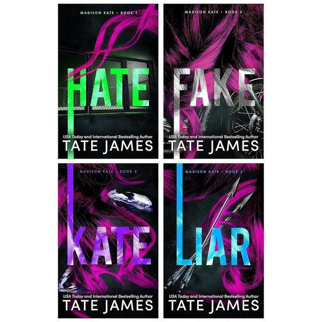 TEMU Madison Kate Series 4 Books Collection Set By Tate James (hate, Liar, Fake & Kate)