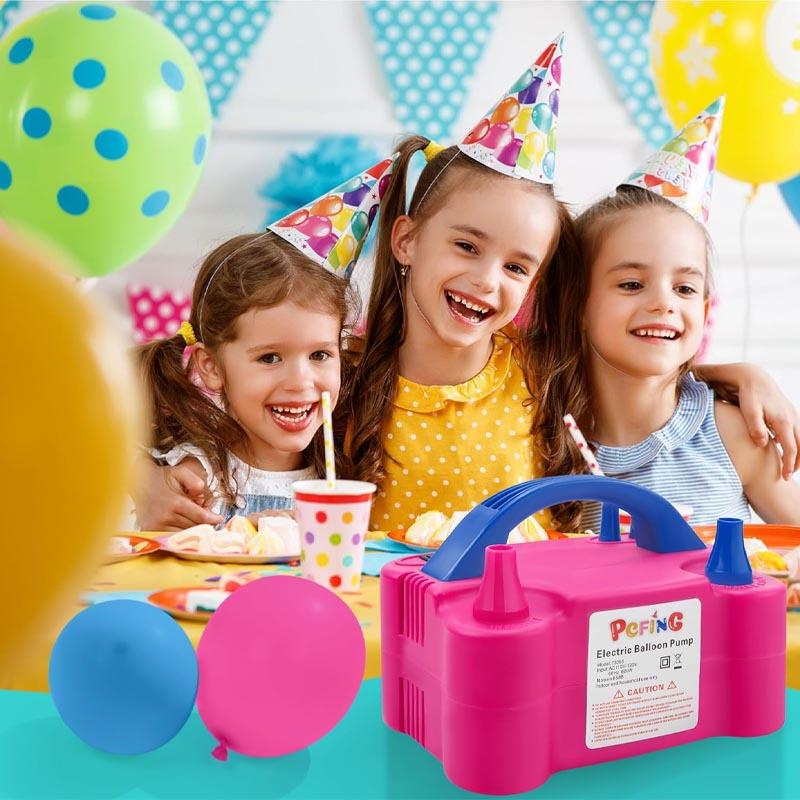 TEMU Portable Electric Balloon Inflator, Dual-nozzle Inflator For Birthday Parties, Gender Reveal Parties, Baby Baptism Parties, And Party Decorations.