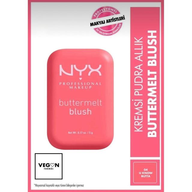 TEMU NYX Professional Makeup Buttermelt Allık Krem Pembe Pudra Allık - 04 U