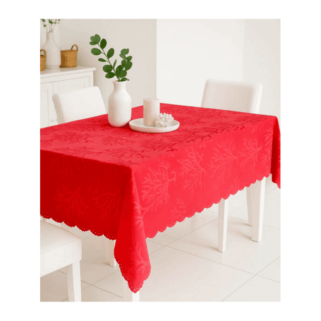 TEMU İthal %100 Blackout Jakar Dokuma Su Geçirmez Leke Tutmaz Lüx Masa Örtüsü