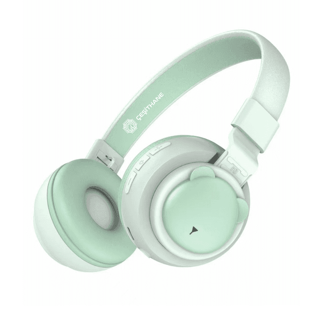 TEMU Çeşithane Karikatür Ayı Tasarımlı Kablosuz Kulaklık - Kız Çocuk ve Gençler İçin Şık Bluetooth Oyun ve Müzik Kulak Üstü Kulaklığı