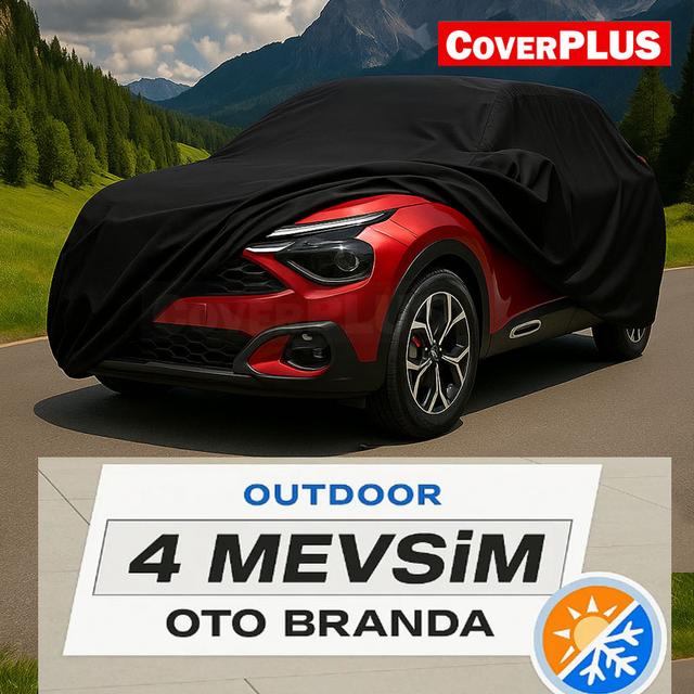TEMU Uyumlu Premium Oto Araba Brandası Her Hava Koşuluna Uygun Araba Örtüsü, Su Geçirmez PVC Branda, UV ve Kar Dirençli, Dış Mekan Araba Örtüsü