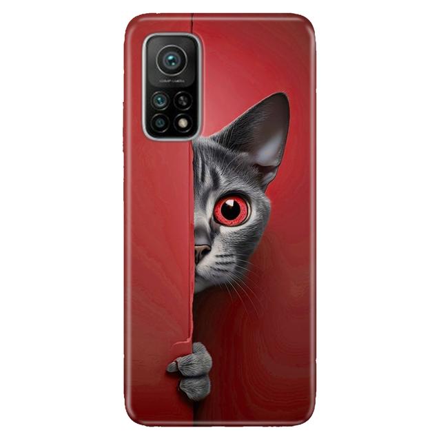 TEMU Red Cat Desenli Kılıf Xiaomi Mi 10T 11T 13 13T 15T Poco X2 X3 X4 X5 X6 X7 Pro Uyumlu Telefon Kılıfı