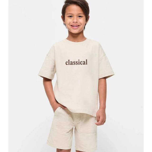 TEMU Çocuk Classical Baskılı Pamuklu Tshirt