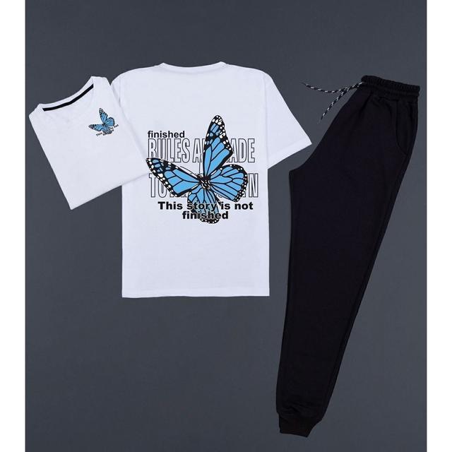 TEMU Kelebek Sırt Baskılı Eşofman Takımı