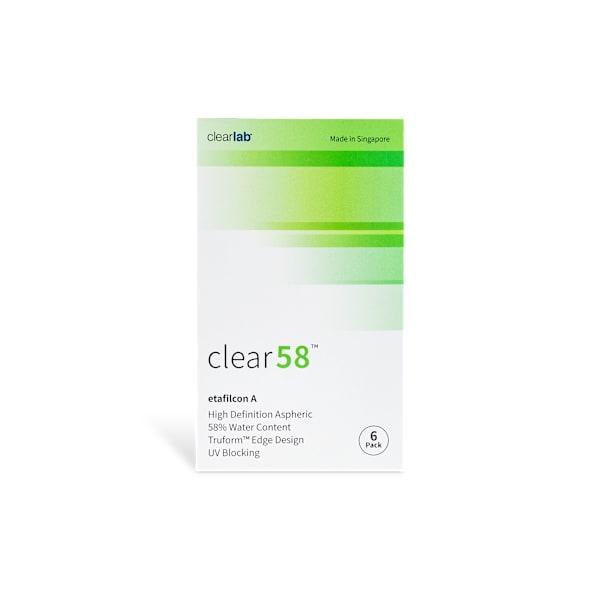 Clear58 6 Pack Contact Lenses