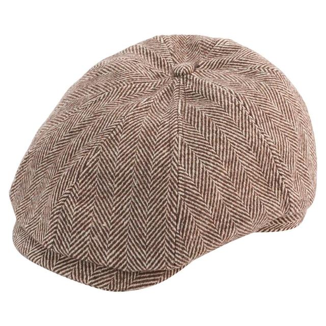 Mens DHC Wool Blend Newsboy Hat