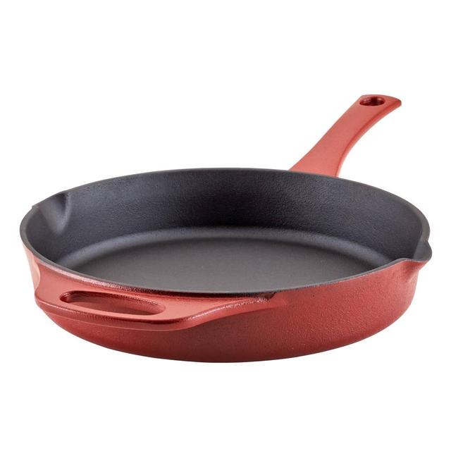 Rachael Ray 10in. Premium Rust-Resistant Cast Iron Skillet