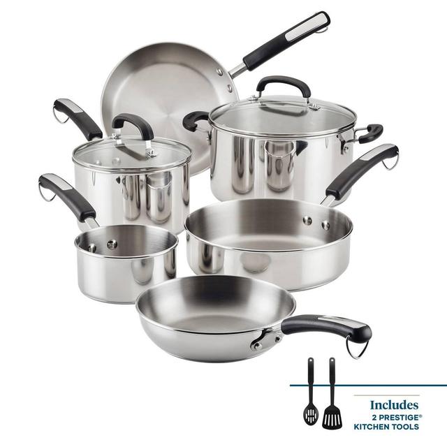 Farberware(R) Brilliance Stainless Steel 10pc. Cookware Set