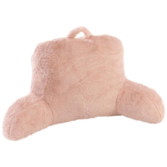 Rabbit Fur Bedrest Decorative Pillow
