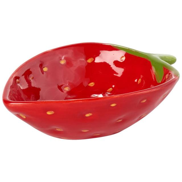 Home Essentials Strawberry Ceramic Dip Bowl