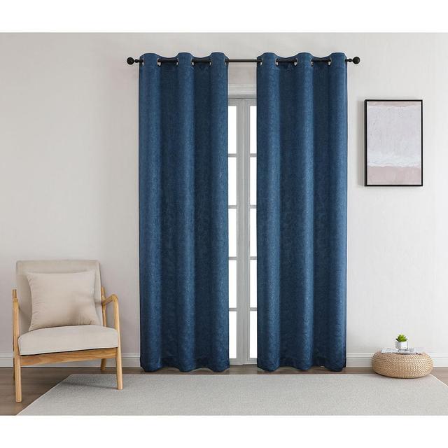 Bard Embroidered 2pk Blackout Grommet Curtains