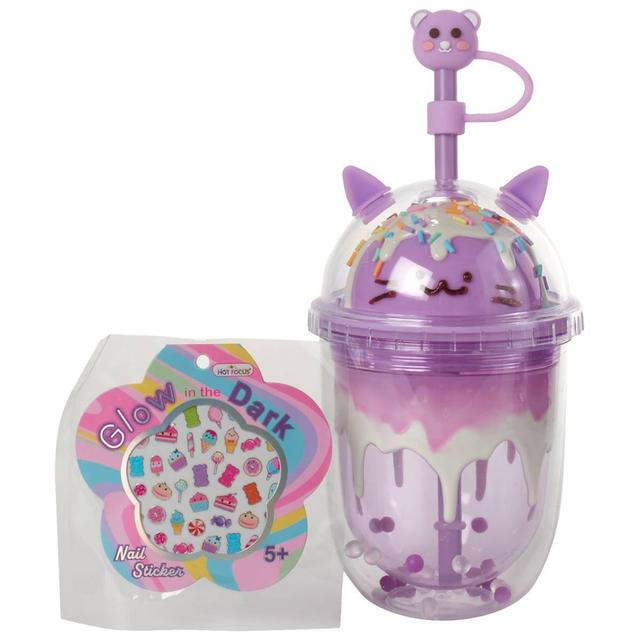 Girls Hot Focus(R) Boba Kitty Novelty Water Bottle